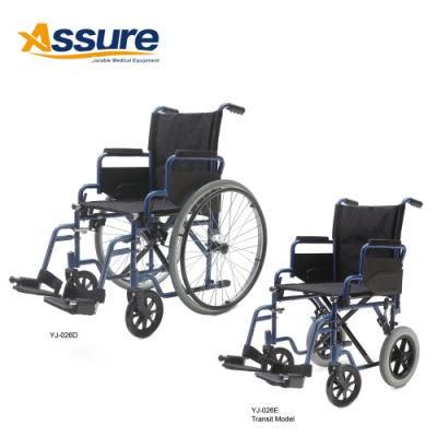 Aluminum Chair Folding Lightweight Adjustable Footrest Wheelchair