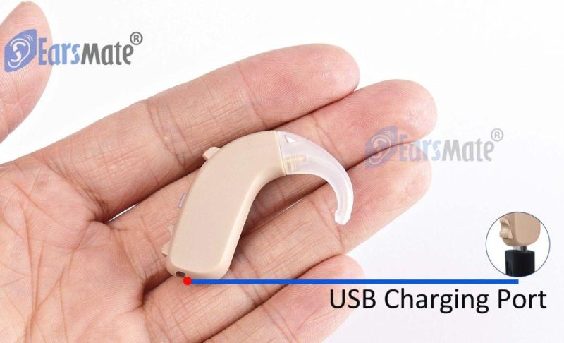 High Power Rechargeable G26 Rl Hearing Aid Earsmate Digital Aids for Severe Hearing Loss