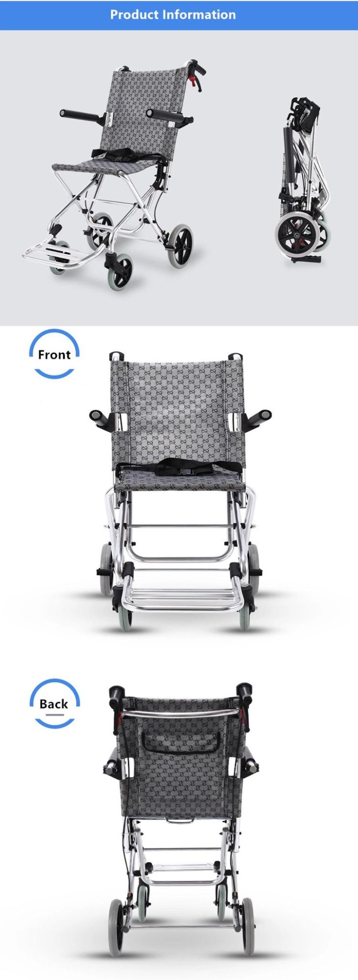 Lightweight Foldable Handcycle Wheelchair for Elder