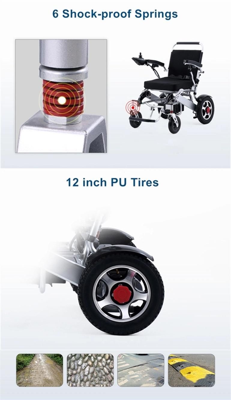 Elder Folding Electric Power Quickie Wheelchair