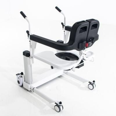 Topmedi Tcm-01g Function Patient Transfer Lifting Toilet Chair Commode Wheelchair for Disabled