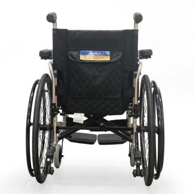 Golden Lightweight Portable Aluminum Wheelchair for Adult Disabled Elderly