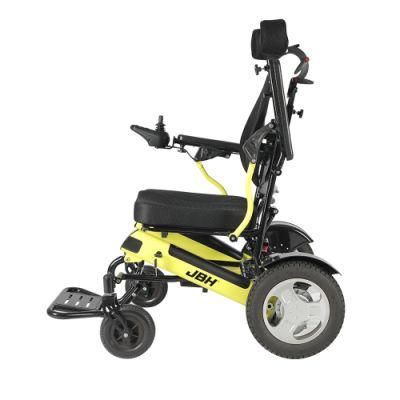 Ergonomic Seated Alumnium Lightweight Power Folding Wheelchair for Outdoor Use