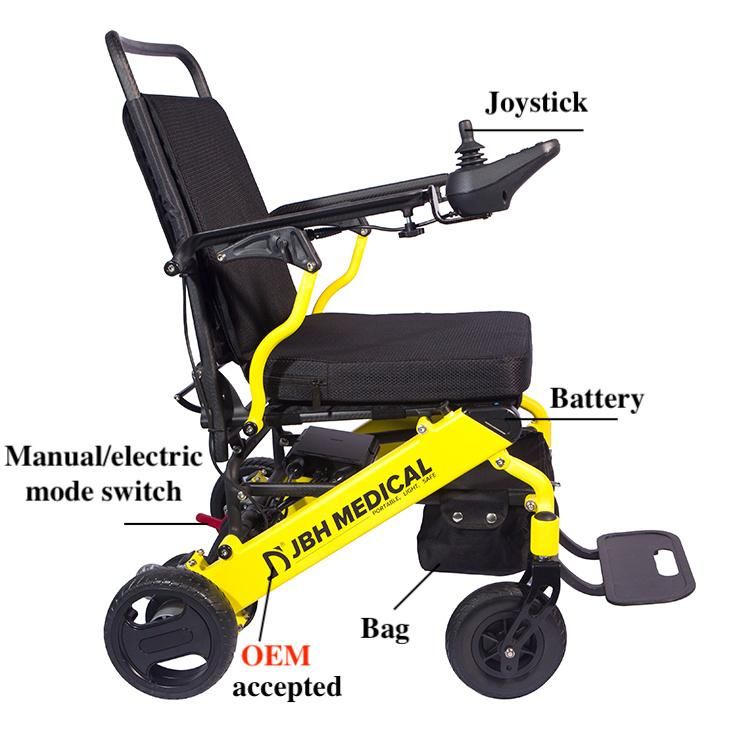 Jbh New Material Carbon Fiber Aluminum Lightweight Power Wheelchair