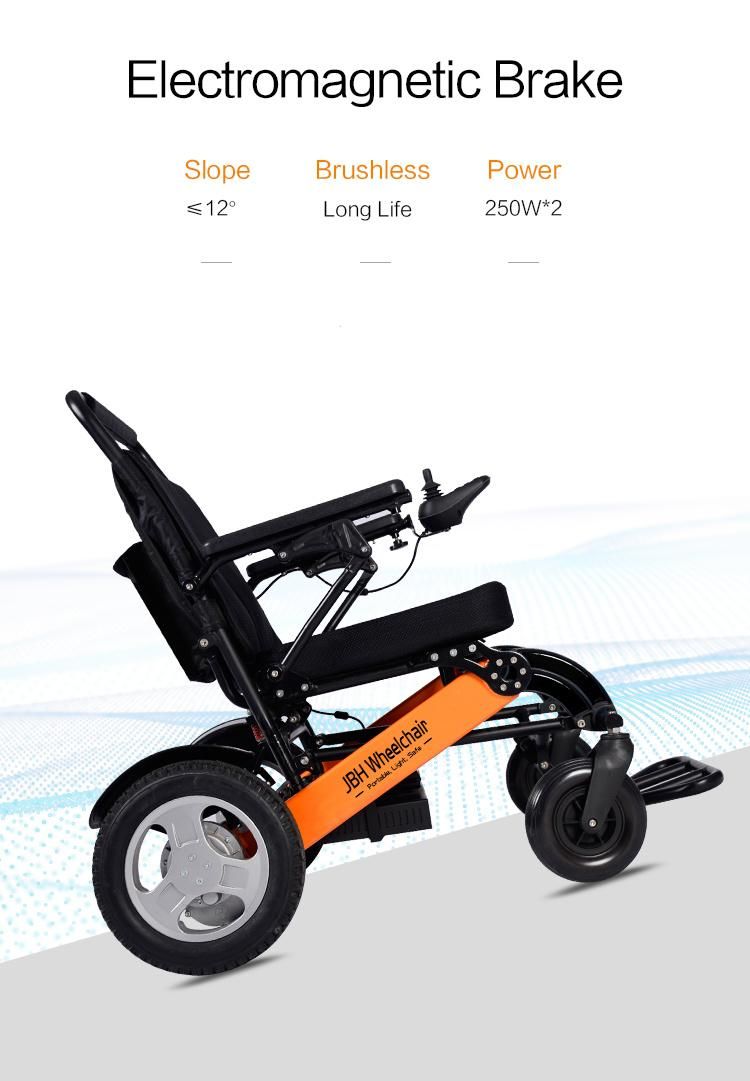 250W Brushless Motor Portable Folding Power Wheelchair CE & FDA Approved