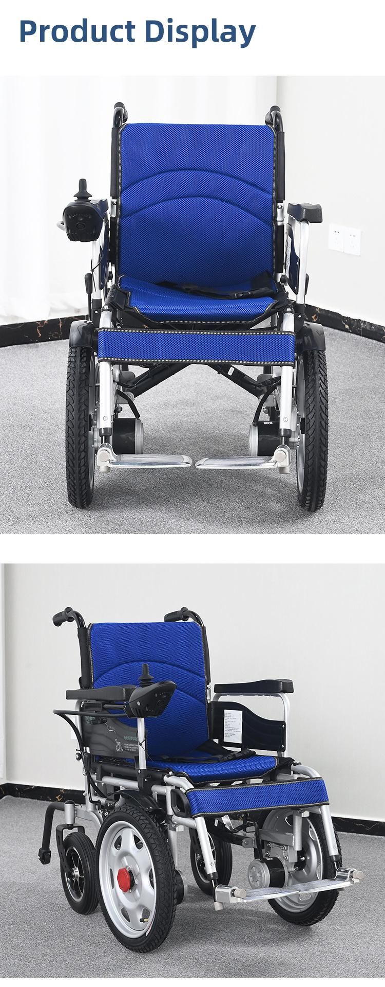 Electric Wheelchair Foldable Wheelchair Portable for Elderly Care Direct Manufacturer