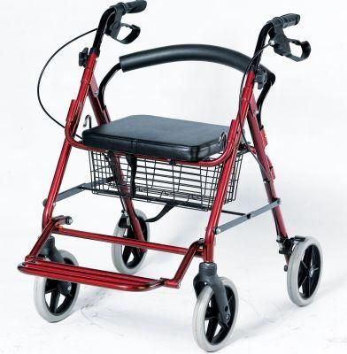 Lightweight Portable Walking Aid Rollator Walker with Seat