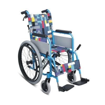 Medical Health Transfer Folding Aluminum Pediatric Children Wheelchair for Kids