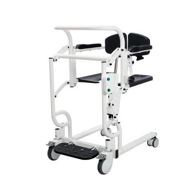 Multifunction Bathroom Shower Electric Transfer Wheelchair Lifting Commode Toilet Chair