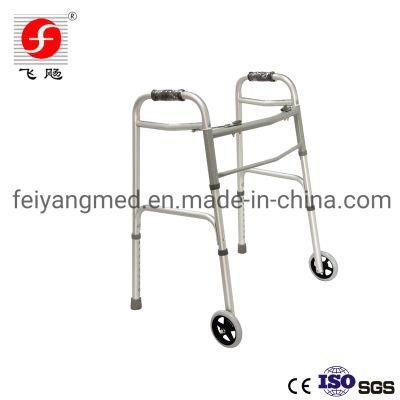 Portable Aluminum Foldable Wheeled Walker for Adults
