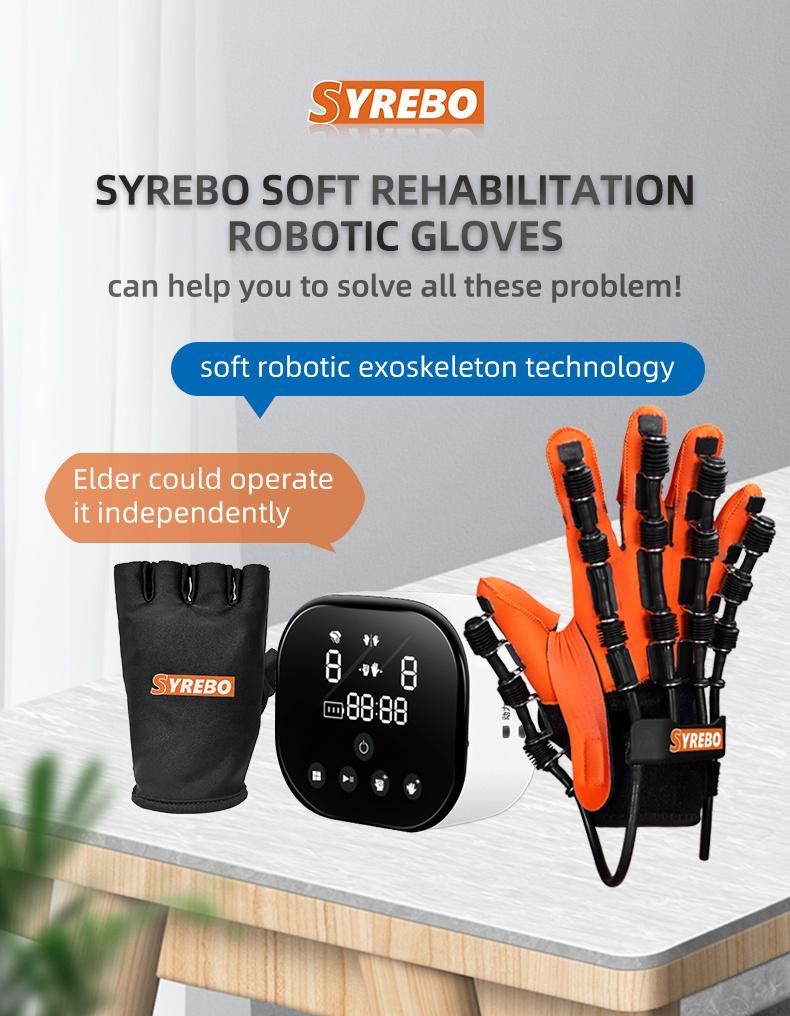 Intelligent Helping Hand Device Rehabilitation Finger Gloves Brace for Stroke Patient