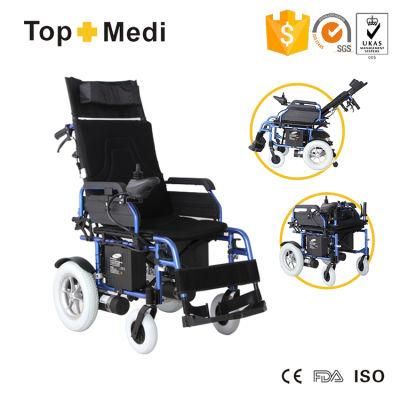 Topmedi Medical Equipment High-End Reclining Power Electric Wheelchair China