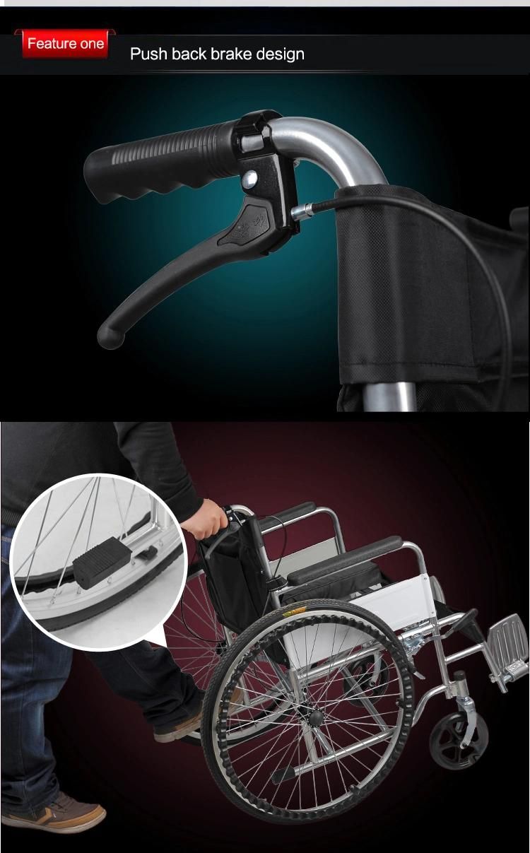 Hochey Medical Best Selling Portable Quality Manual Wheelchair