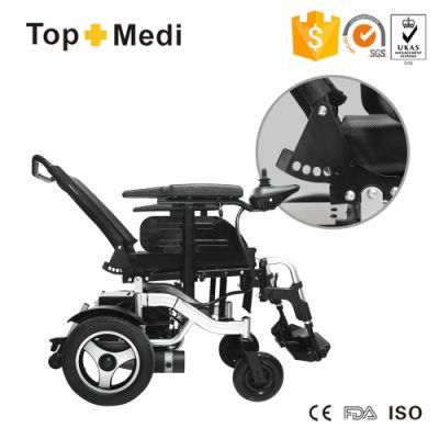 Electric Folding Adjustable Seat Width Wheelchair with Large Loading Capacity