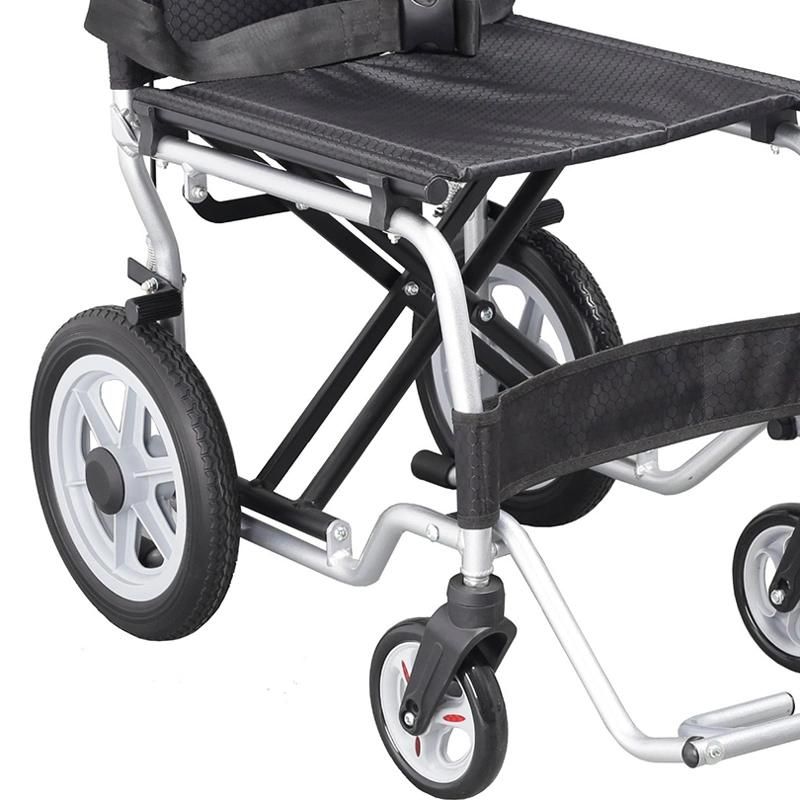 New Style Light Weight Manual Steel Folding Wheelchair for Elderly