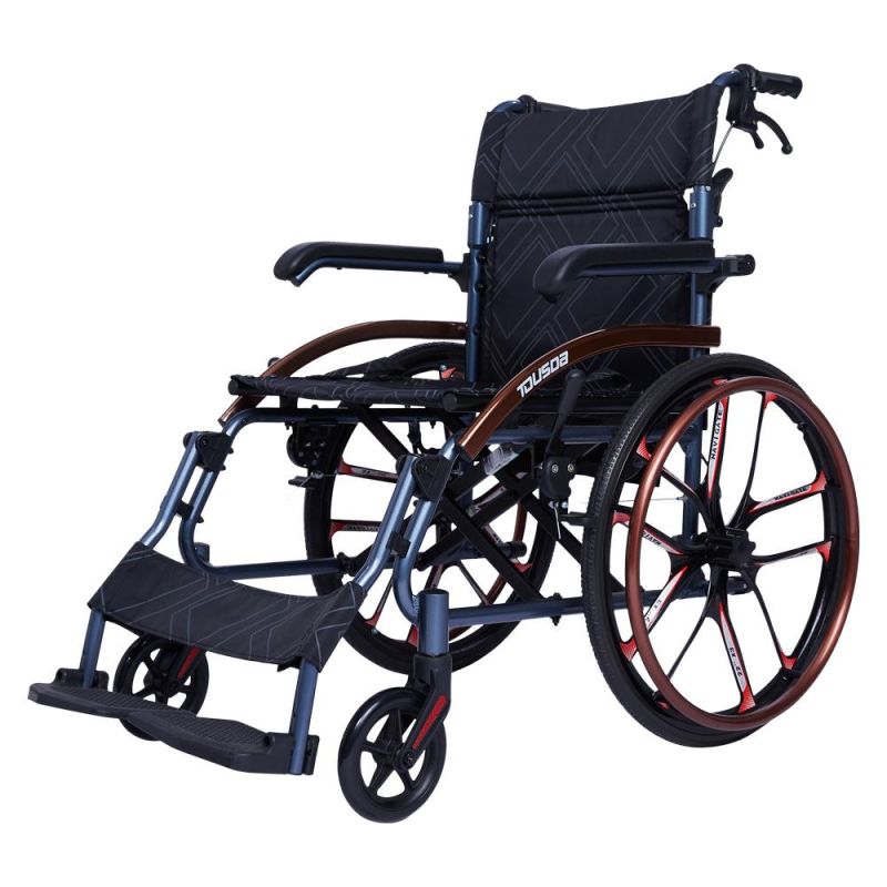 Manufacturer Factory Direct Supply Ebay High Quality Cheap Big Bariatric Mag Wheels Transfer Transport Ultra Aluminum Folding Manual Power Electric Wheelchair