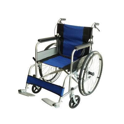 16 Inch Disabled Adult Steel Foldable Economic Manual Wheel Chair