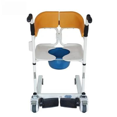 Homecare Nursing Mobile Toilet Bath Chair Transfer Commode for The Disabled