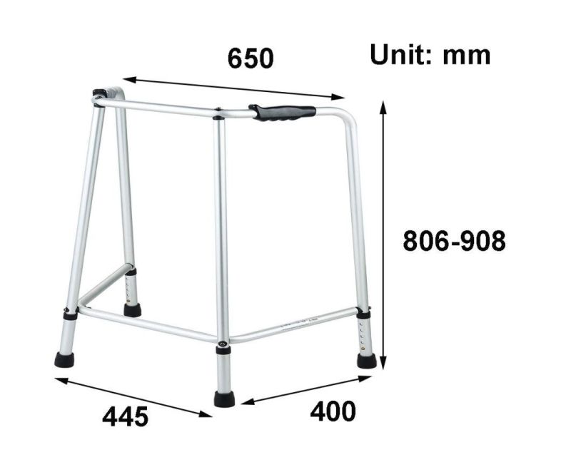 Rollator Walker Aidapt Dual Riser Deluxe Fixed Aluminium Walking Frame