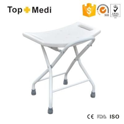 Topmedi Folding Heavy Duty Bath Shower Chair Bathroom Seat Stool