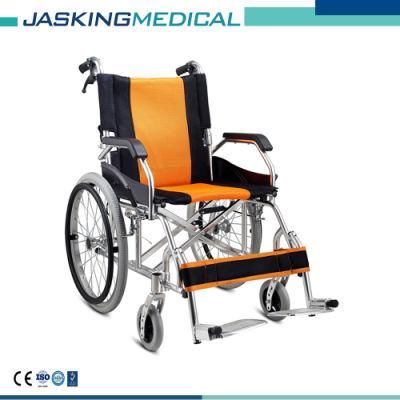 Ce Standard Factory Price Comfortable Elderly Aluminum Manual Wheelchair for Disability (JX-773LAJPF4)
