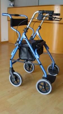 Carbon Aluminum Standard Packing Push-Down Walker Walking Indoor Rollator with Factory Price