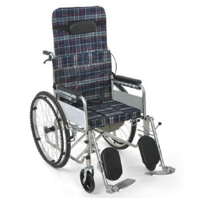 Light Manual Wheelchair Portable Folding Hand Pushed Wheelchair