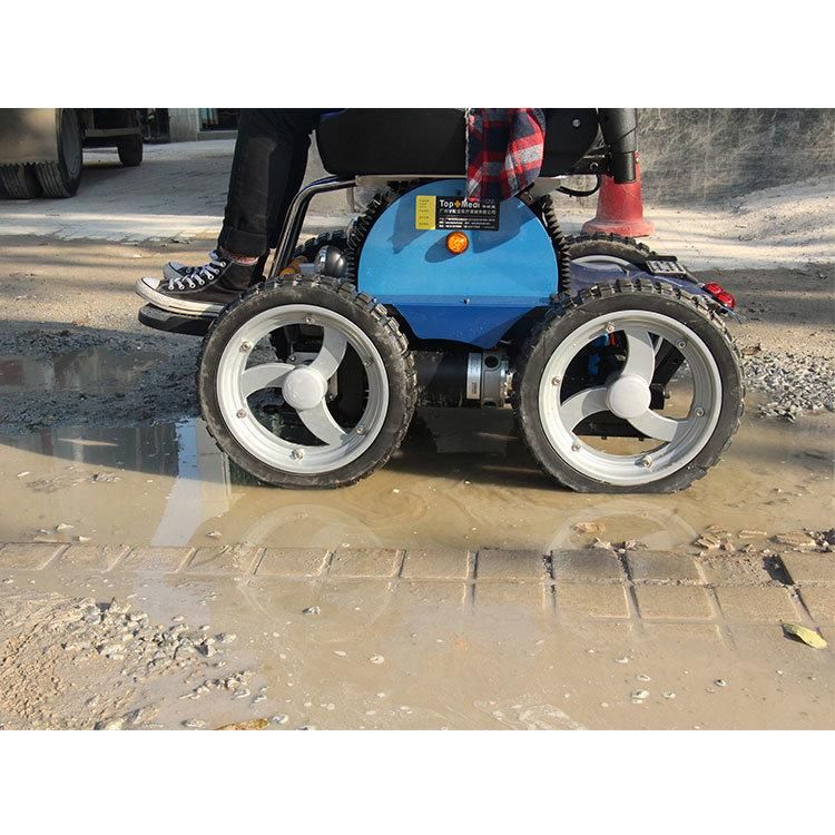 Outdoor All Terrain Light Folding Scooter Lightweight Electric Power Wheelchair