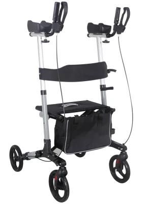 Outdoor Aluminum Four Wheel Rollator for Disabled People