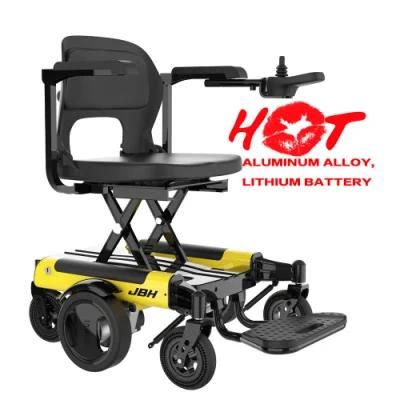 Electric Folding Power Wheelchair with 6 Solid Tire Liftable Seats