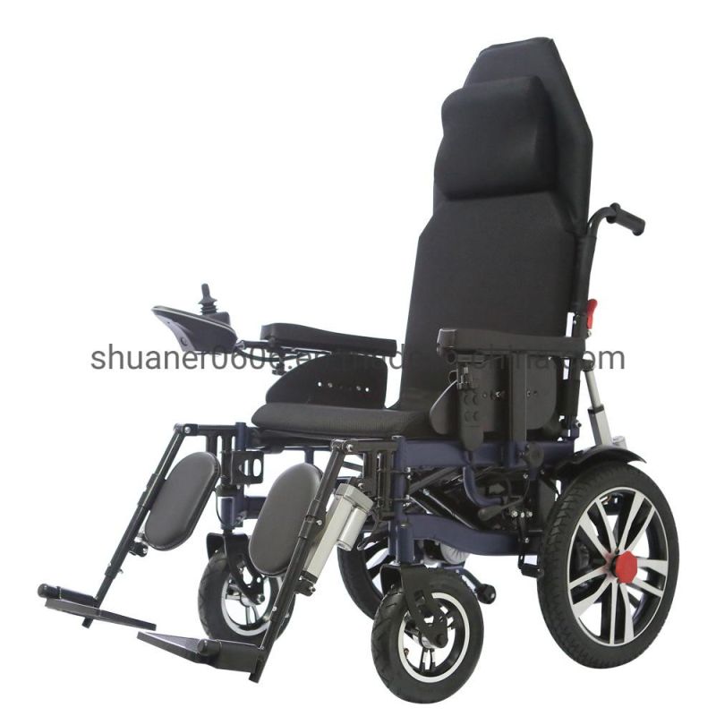 Top Grade Power Handicapped Electric Foldable Wheelchair Stair Climbing Handcycle Lightweight Wheelchairs for Disabled People