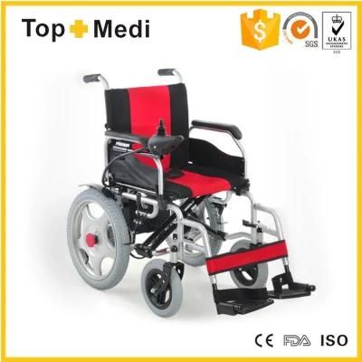E Folding Electric Wheelchair Portable and Lightweight for Elderly Traveling