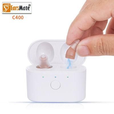 New Digital Hearing Aid Pair Packed Magnetic Rechargeable Box Earsmate 2021