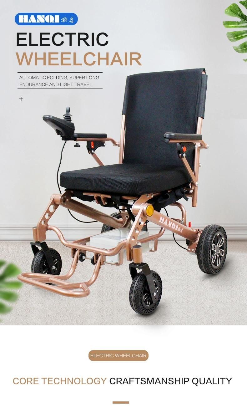 Hanqi Hq123L High-Quality Comfortable Electric Wheelchair with Electromechanical Folding