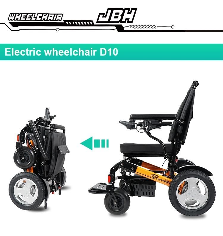 Folding Electric Wheelchair Lightweight Power Medical Mobility Aid Motorized