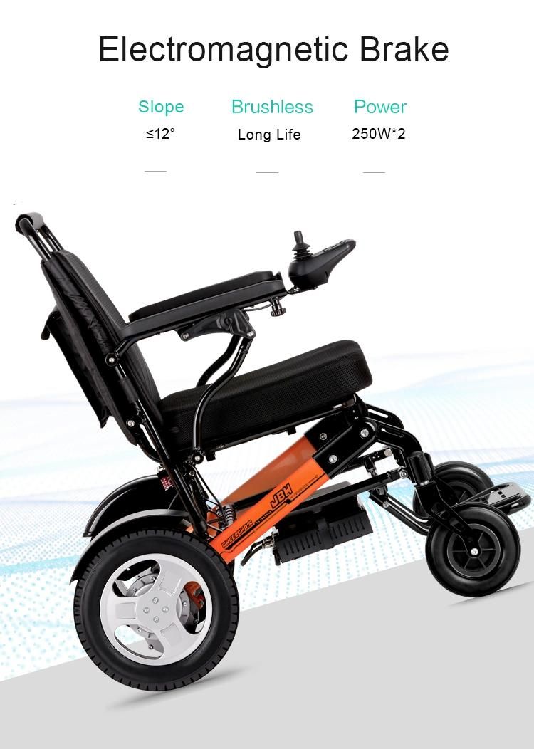 Folding Electric Wheelchair Lightweight Power Medical Mobility Aid Motorized