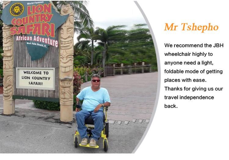 Aluminum Folding Lightweight Power Wheelchair with Ce and FDA