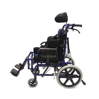 Aluminum Cerebral Palsy Children Folding Reclining Manual Wheelchair