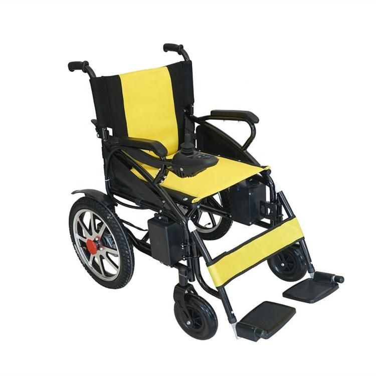 Amazon Hot Sale Folding Electric Wheelchair for Disabled