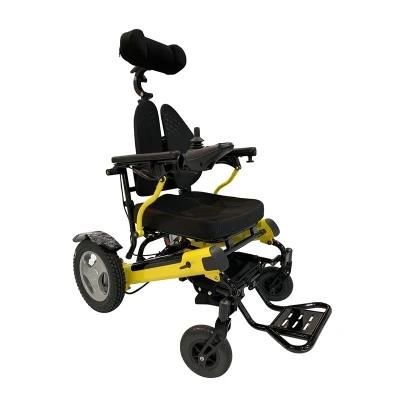 Aluminium Folding Electric Jbh Wheelchair with Lithium Battery