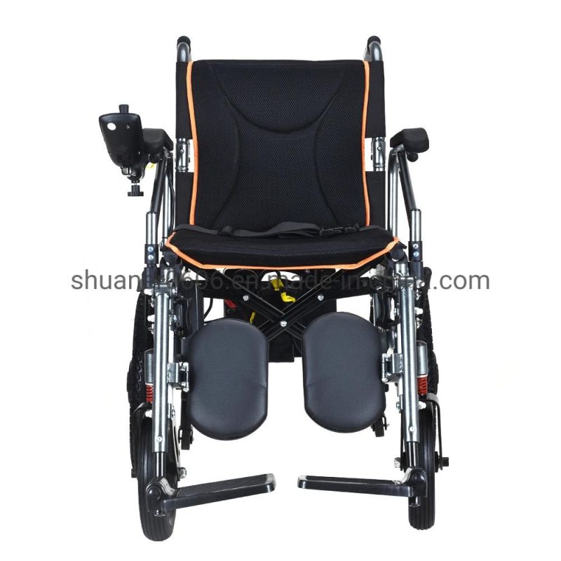 Shuaner User-Friendly Folding Electric Wheelchair Power Wheelchair Motorized Wheelchair N-40d