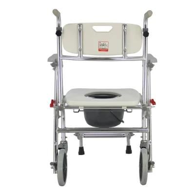 Mn-Dby004 Aluminum Commode Transfer Lift Chair Lightweight Folding Toilet Bath Chair
