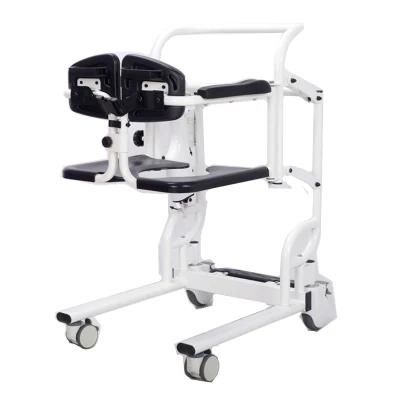 Patient Electric Lifting Transfer Commode Chair with Toilet Seat