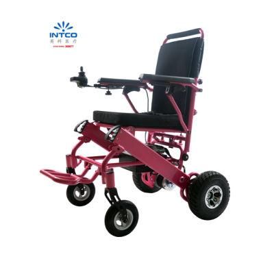 Medical Equipment Compact Motrized Folding Handicapped Power Electric Wheelchair