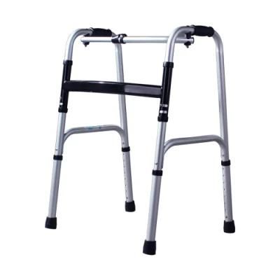 8202 Aluminum Lightweight Walker Height Adjustable Walker One-Button Folding Walker