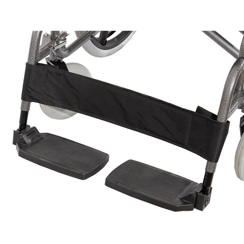 Heavy Duty Bariatric Manual Folding Steel Wheelchair with Detachable Armrest