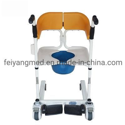 Height Adjustable Disabled Elderly Patient Transfer Toilet Commode