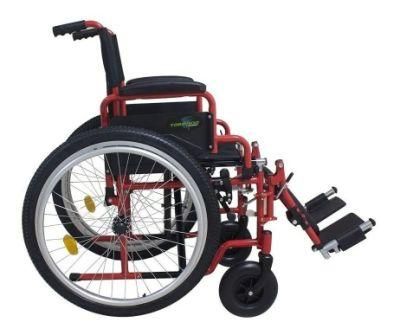 Customized Brother Medical Foldable Steel Heavy Duty Wheelchair with ISO Factory Price Bme4617A