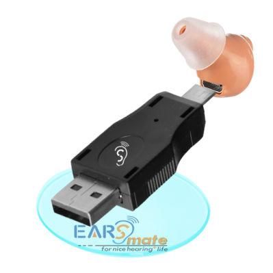 Mini Hearing Aid Earsmate Rechargeable Personal Sound Amplifier for Hearing Loss
