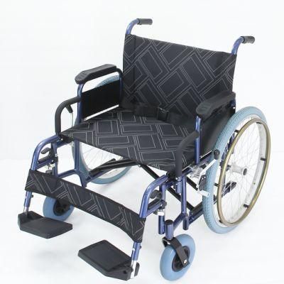 Medical Equipment Stable and Durable Steel Manual Wheelchair